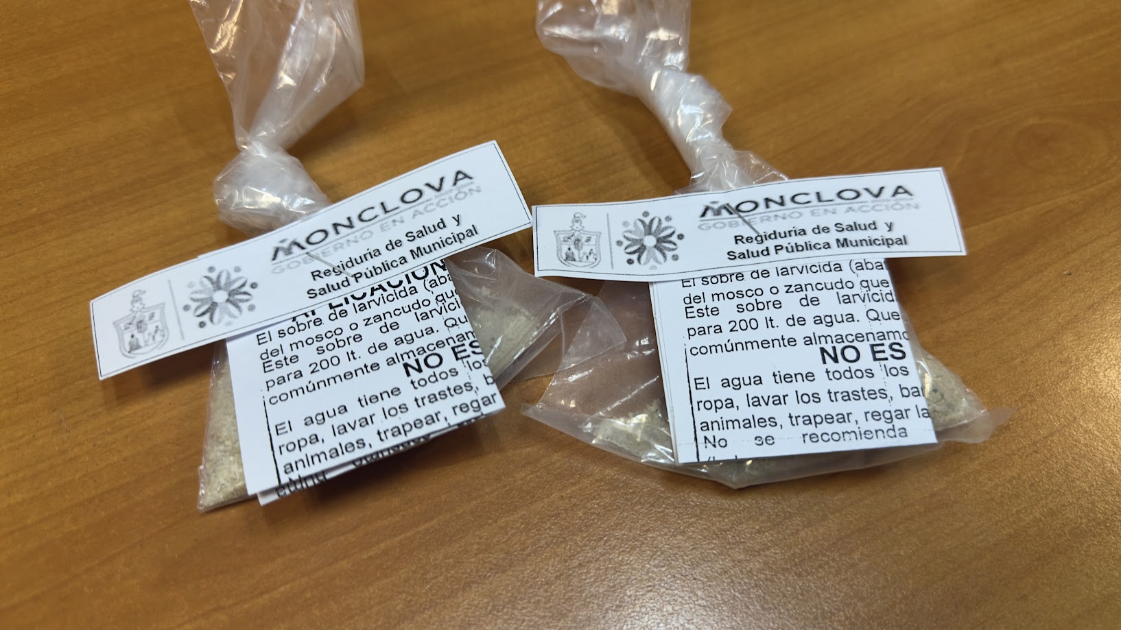 Se incrementó la proliferación de mosquitos transmisores de enfermedades vectoriales, y el ayuntamiento de Monclova distribuye abate.