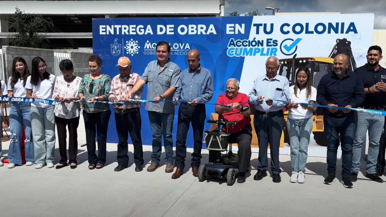 El Ayuntamiento de Monclova entregó una importante obra de pavimentación y embanquetado en la colonia Fovissste.
