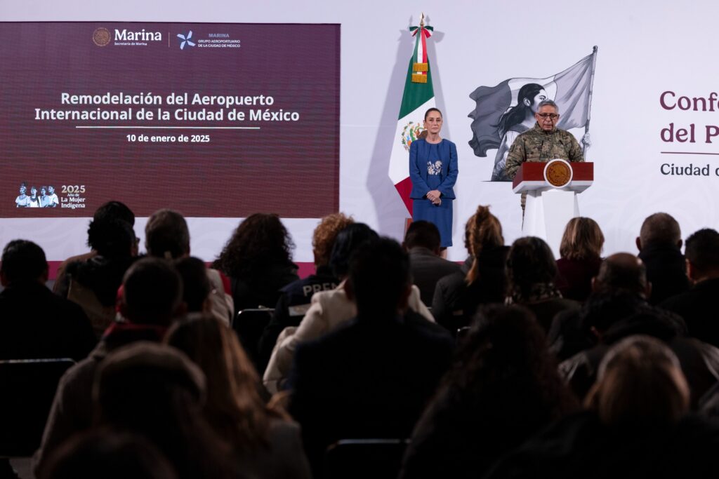 La presidenta de México, Claudia Sheinbaum Pardo, anunció la remodelación integral del Aeropuerto Internacional "Benito Juárez" de la Ciudad de México (AICM).